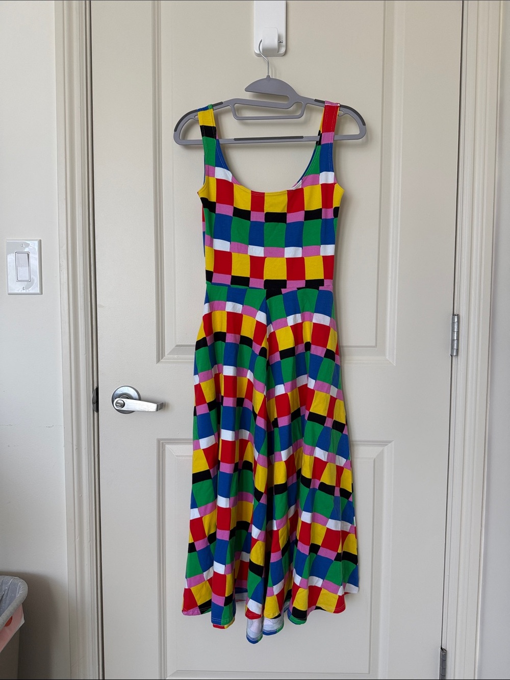 Nooworks Colorblock Checkerboard One-Piece Dress